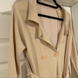 Combination cardigan with belt